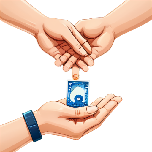 An icon depicting hands, some hands transfer rubles to other hands - icon | sticker