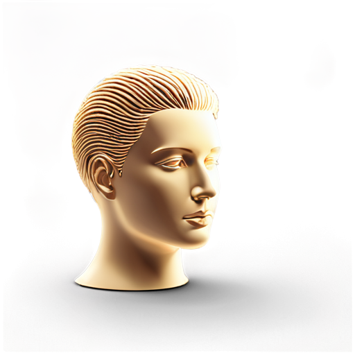 mannequin head icon coin - icon | sticker