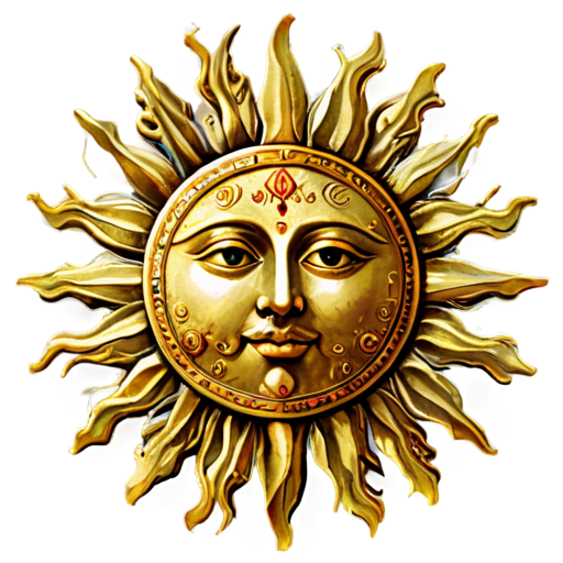 medieval sun - icon | sticker