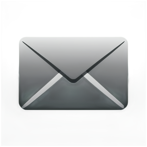 monochrome mail icon - icon | sticker