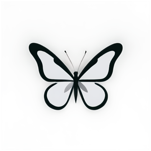 Butterfly brand logo - icon | sticker