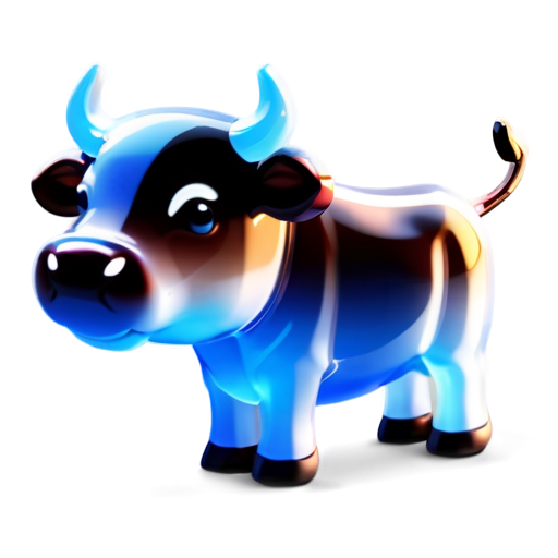 Design a simple yet modern icon that shows the profile of a beef cow. - icon | sticker