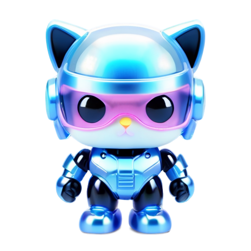 cat robocop - icon | sticker