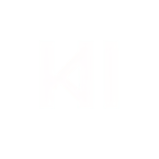 The letters K and H with Chinese Long, form a flat, minimalist. - icon | sticker