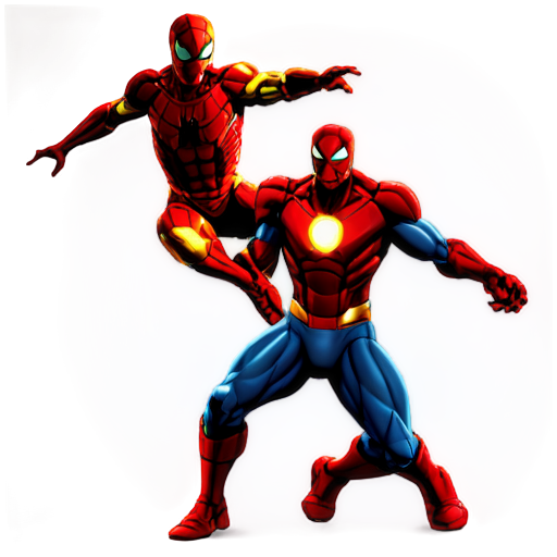 spiderman vs iron man - icon | sticker