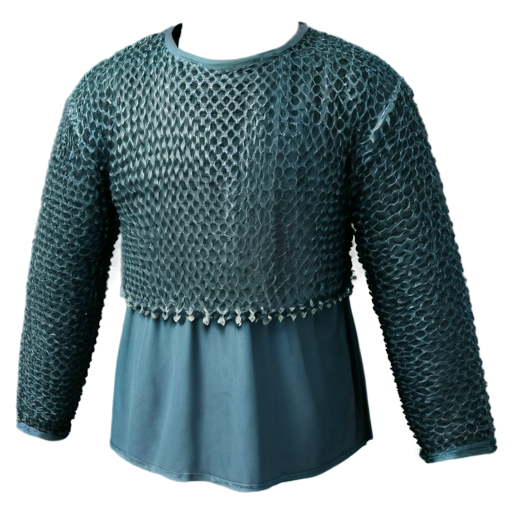 Simple poor medieval chainmail shirt - icon | sticker