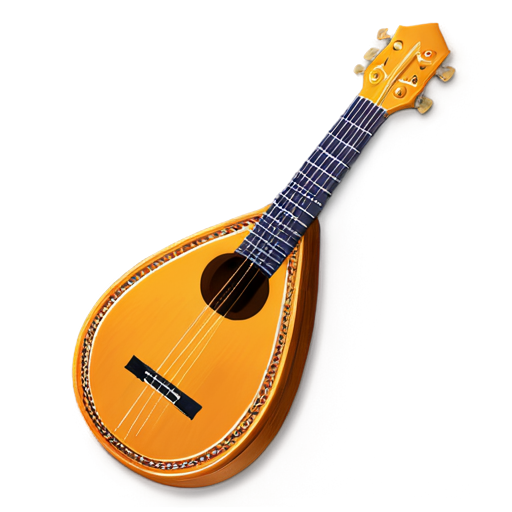 medieval lute icon - icon | sticker