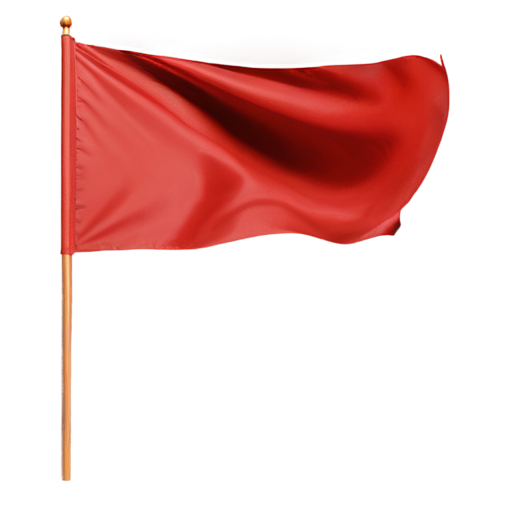 2d red flag - icon | sticker