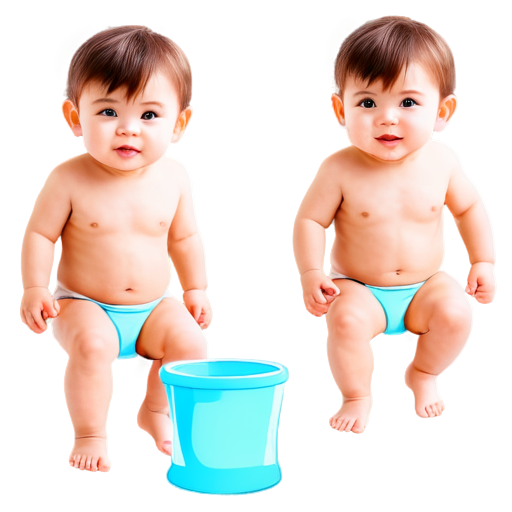 kid potty training sequence step by step for visual support - icon | sticker