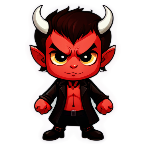 devil with in - icon | sticker