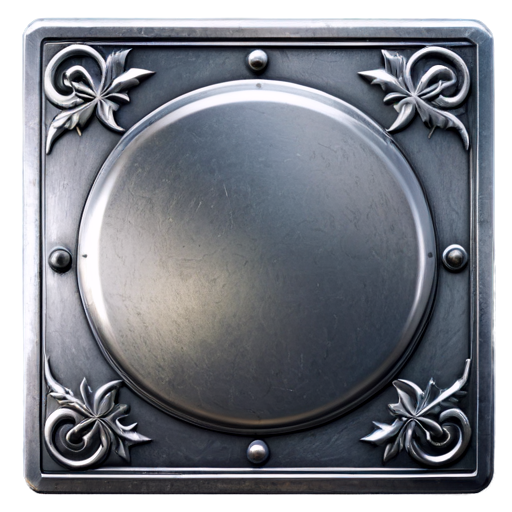 medieval steel square icon - icon | sticker