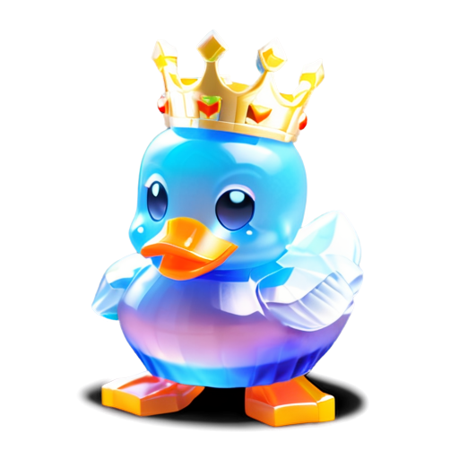 Minecraft duck with crown - icon | sticker