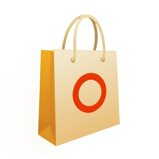 shopping bag for map in game (in circle sympol) - icon | sticker