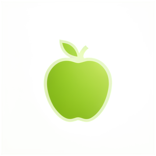 The background color is light green. Add a small icon about nutrition in the middle, with a white background. - icon | sticker