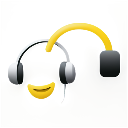 Emoji listening to music in headphone - icon | sticker