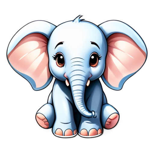 big elephant - icon | sticker