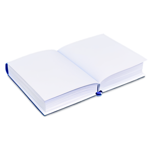 a white book on a blue background, pixel, 64x64 pixels - icon | sticker