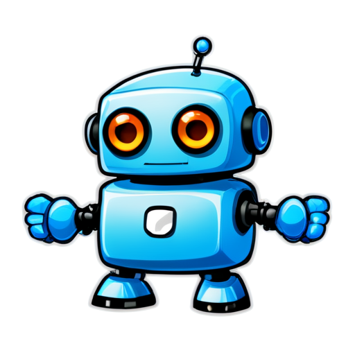 Toncoin robot - icon | sticker