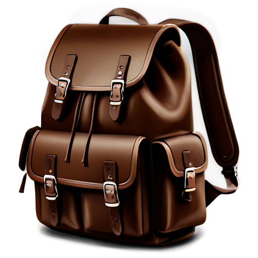 brown backpack icon - icon | sticker