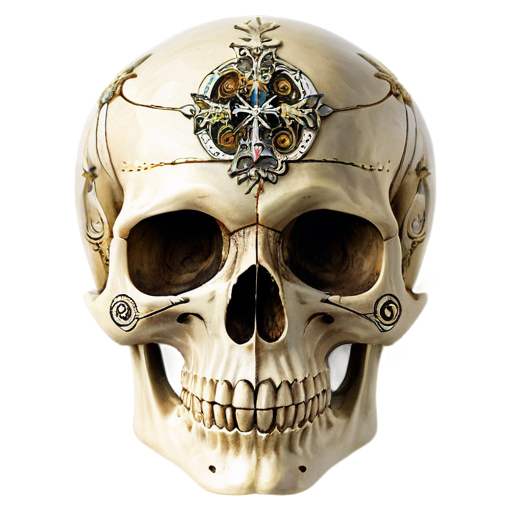 Slavic Orthodox skull - icon | sticker