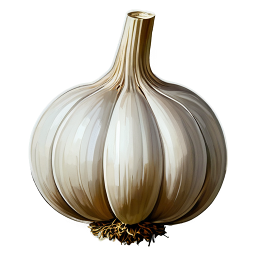 medieval garlic, paint style - icon | sticker