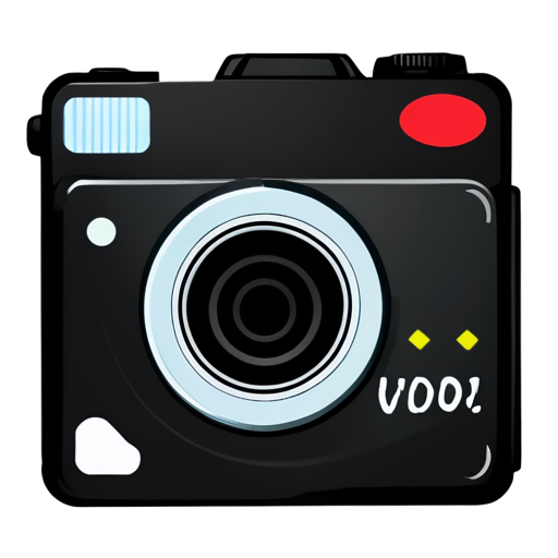 logo in the form of a camera with the inscription VadoS PhotoS - icon | sticker