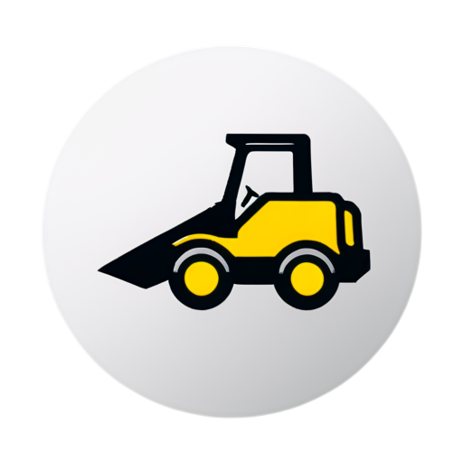 flat icon for Company for rental of construction equipment - icon | sticker