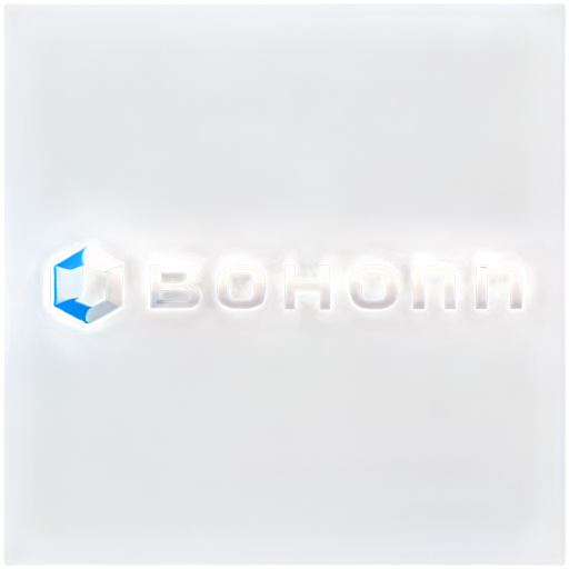 Create a professional logo for a moving company called 'BOHROM.' The design should feature a modern, stylized truck inside a semi-circle on the left. The truck should be facing to the right, symbolizing forward motion. Next to the icon, include the company name 'BOHROM' in bold, angular uppercase letters. Below the company name, add the word 'STĚHOVANI' in a smaller, italicized font, aligned with a thin horizontal line that ends in a forward-pointing arrow. The color scheme should be dark blue or black with a contrasting light accent color. The style should be clean, modern, and convey reliability and efficiency - icon | sticker