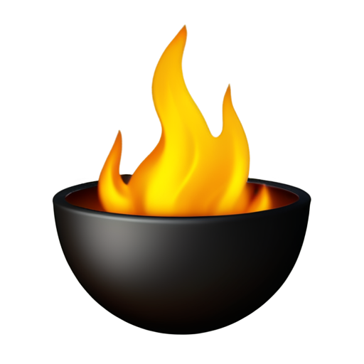 Hot fire emoji - icon | sticker