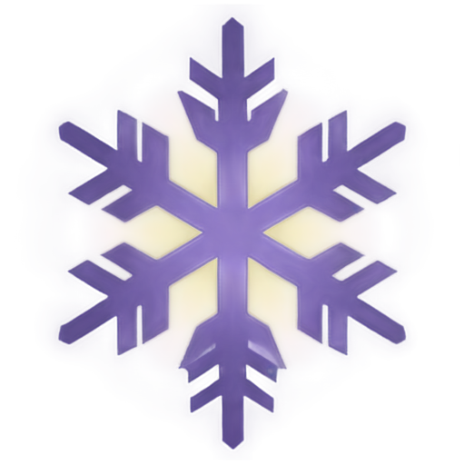 purple snowflake - icon | sticker