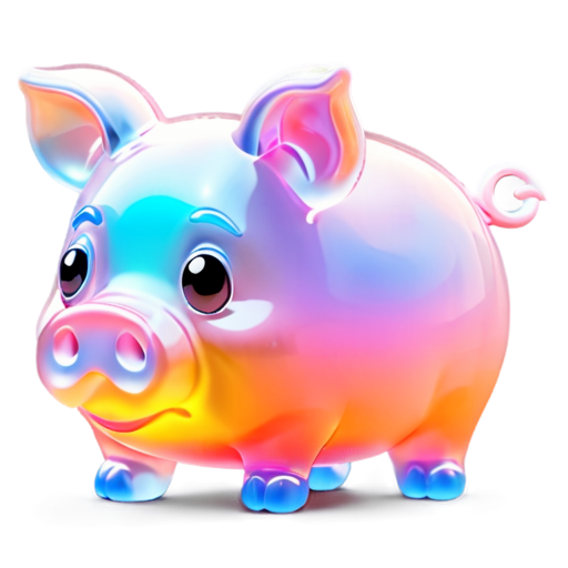 a goofy-looking pig with humorous style and funny position - icon | sticker