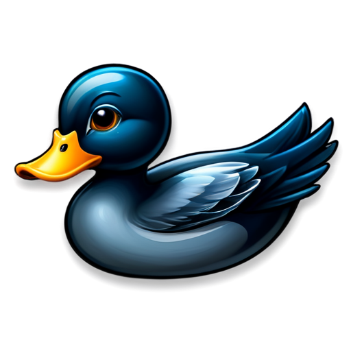 a duck icon for a macos app that handles the docker - icon | sticker