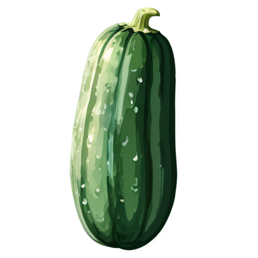 medieval sauer cucumber, paint style - icon | sticker