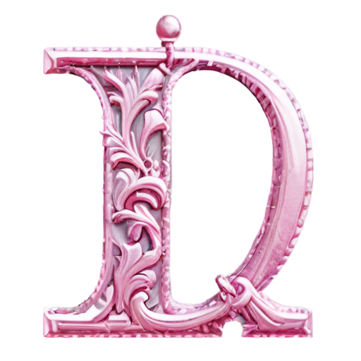 G queen letter pink - icon | sticker