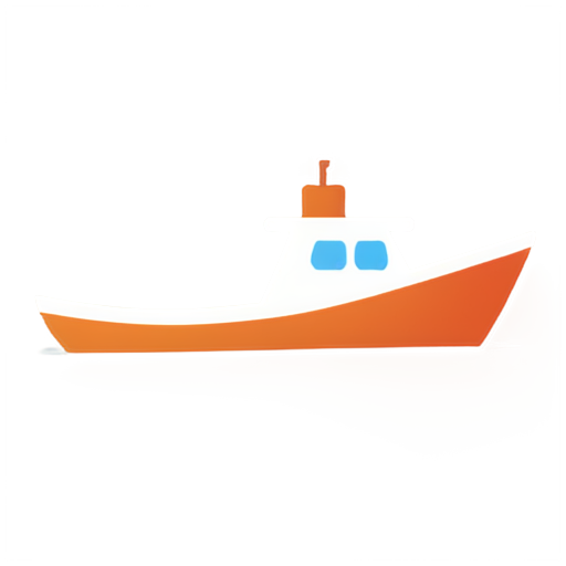 A happy boat that is live-streaming - icon | sticker