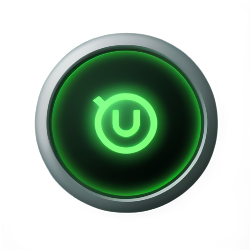 simple dark green cyberpunk neon themed icon for alarm watch - icon | sticker