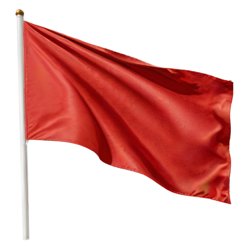 2d red flag - icon | sticker