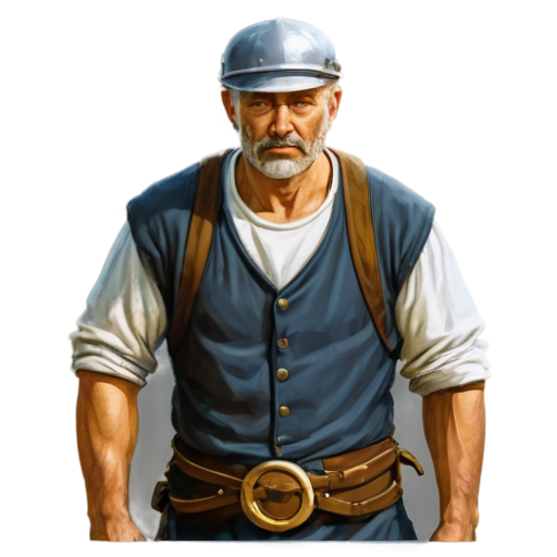 medieval miner, paint style, - icon | sticker