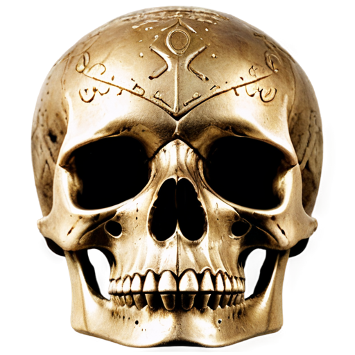 ancient roman empire skull - icon | sticker