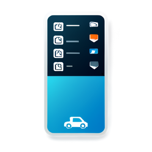 Design a modern and intuitive logo for a parking management application. The logo should convey efficiency, reliability, and ease of use. Incorporate elements related to parking such as cars, parking spots, or parking signs. Use a color palette that evokes trust and professionalism, such as shades of blue, green, or grey. The design should be clean and simple, suitable for both mobile and web interfaces. Aim for a memorable and distinctive look that stands out in the app marketplace. - icon | sticker