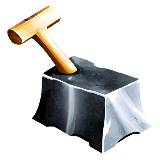 artistic art style anvil - icon | sticker