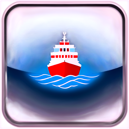 Create an icon for an application whose purpose is to connect to a ship in order to receive navigation data from it - icon | sticker