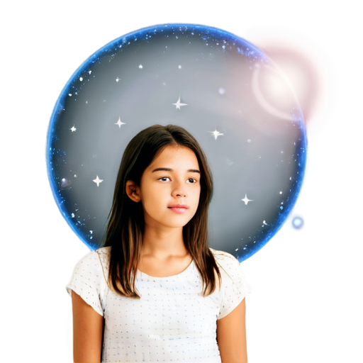 a girl in a dream went to the astral plane - icon | sticker