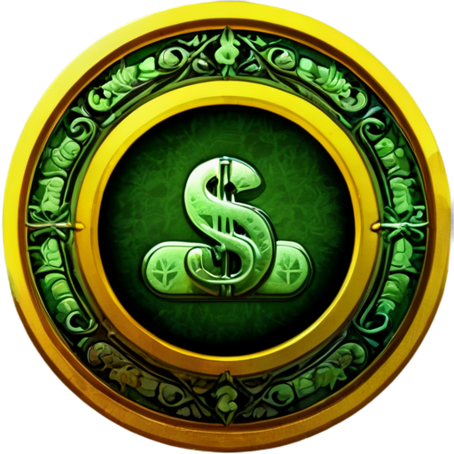 medieval Cash icon circle around it - icon | sticker