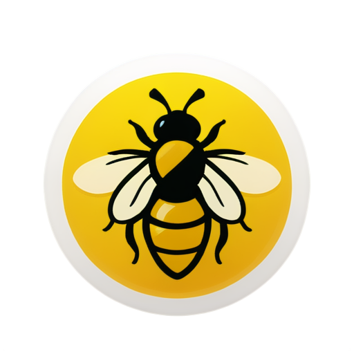 Bee honey comb - icon | sticker