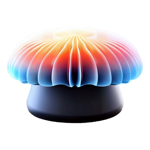 a Lion's mane Fungi - icon | sticker