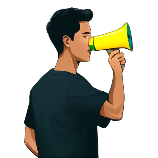 Create a logo on the theme of leadership training, combine it with the theme of agriculture, management, knowledge and be sure to use a bullhorn. - icon | sticker