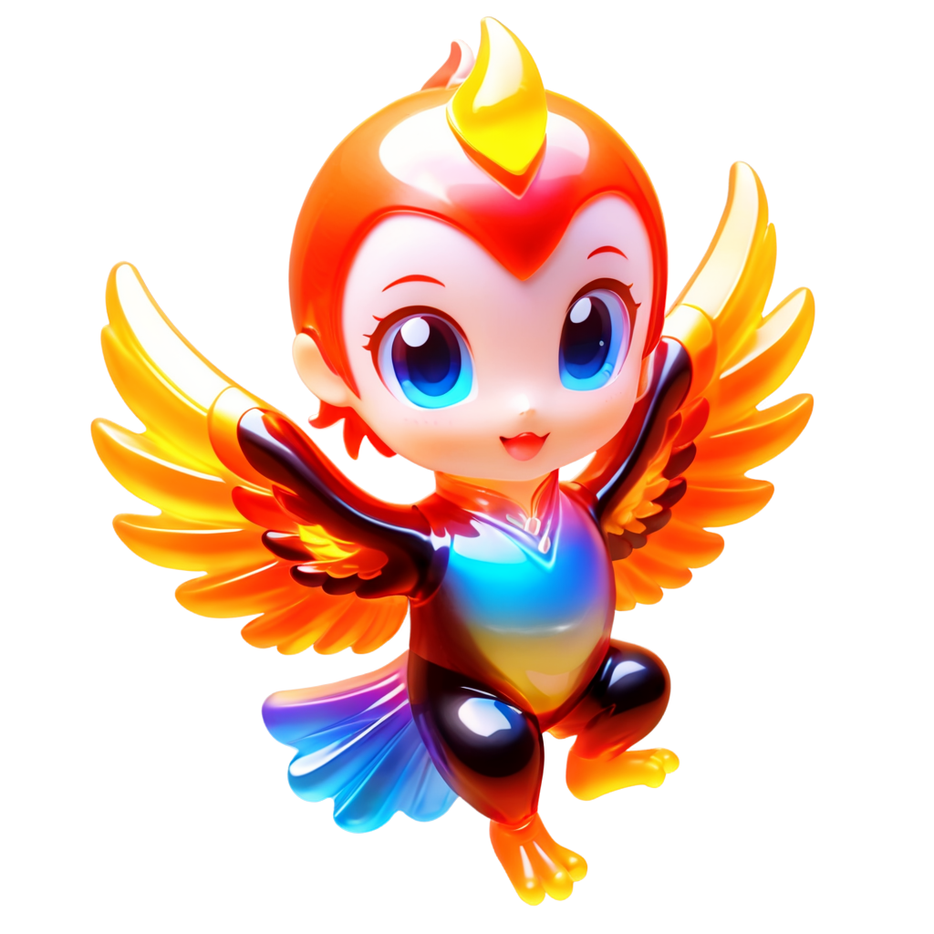 chinese Phoenix,(gold line:1.3),(solo:1.2),Bird,(Studio Lighting),Soft Lighting,UHD,golden wings,flying in the sky and rushing to the sun,long tail with flame,with flame on its wings,sun,ds, phoenix,colorful, - icon | sticker