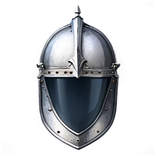 knight Shield and helmet outline - icon | sticker