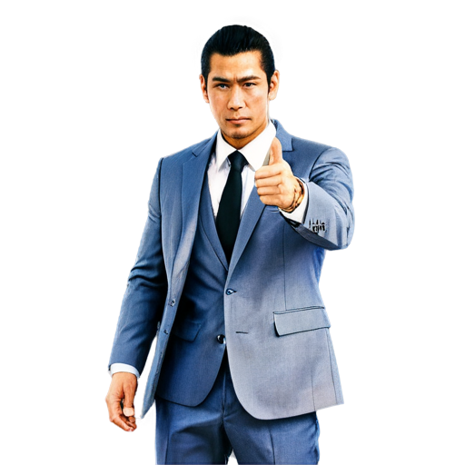 Yakuza Kiryu showing his thumb up - icon | sticker